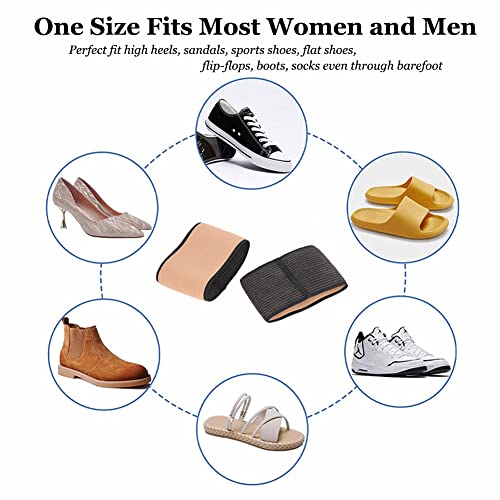 Copper Arch Support Sleeves (4PCS), Plantar Fasciitis Braces for Foot Care, Foot Compression Sleeve for Heel Spurs, Flat & Fallen Arches and High Arch Pain Relief, Arch Support Bands for Women & Men by ANHOGEU