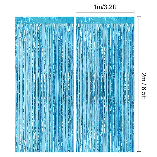 CHRORINE Girl Frozen 2 Birthday Party Decorations Supplies, Blue Purple Birthday Decorations, Snowflake Decorations, 109 pcs Balloons, 2 pcs Blue Foil Curtains, Maple Leaves, Snowflakes from CHRORINE