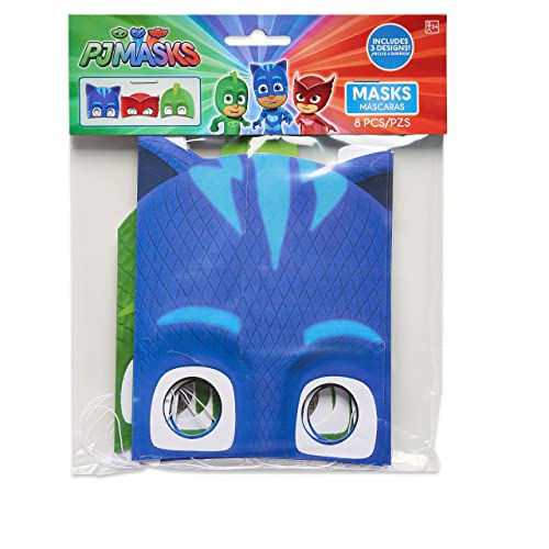 PJ Masks Paper Masks (16 Count) Party Supply for 16 Kids. Kids Love PJ Mask from Amscan