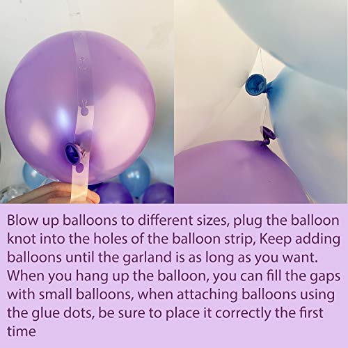 CHRORINE Girl Frozen 2 Birthday Party Decorations Supplies, Blue Purple Birthday Decorations, Snowflake Decorations, 109 pcs Balloons, 2 pcs Blue Foil Curtains, Maple Leaves, Snowflakes from CHRORINE