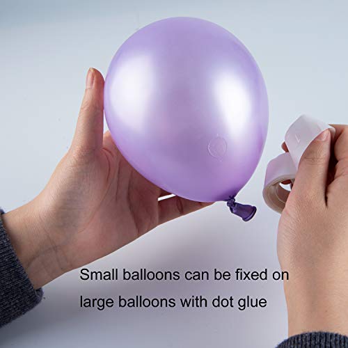 CHRORINE Girl Frozen 2 Birthday Party Decorations Supplies, Blue Purple Birthday Decorations, Snowflake Decorations, 109 pcs Balloons, 2 pcs Blue Foil Curtains, Maple Leaves, Snowflakes from CHRORINE