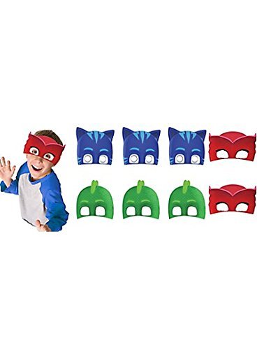 PJ Masks Paper Masks (16 Count) Party Supply for 16 Kids. Kids Love PJ Mask from Amscan