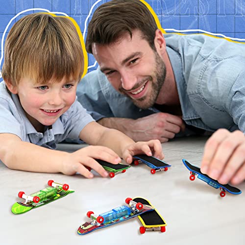 18 Pcs Mini Finger Skateboards Light up LED Finger Toys Novelty Glowing Skateboard Toys Fingerboard Decorations LED Fingertips Movement Finger Toy Skateboard Party Favors for Teens(Stylish Style) by Sosation