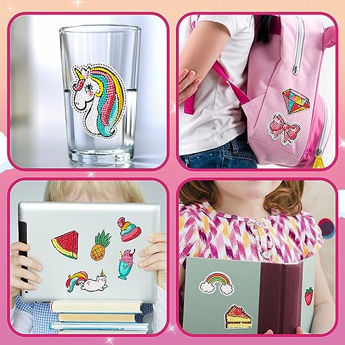 TOY Life 5D Diamond Painting Kits for Kids, 26pcs Diamond Painting Stickers, Gem Sticker, Gem Art Kits for Kids, Diamond Dots Kids Arts and Kids Crafts for Girls 8-12, Unicorn Diamond Painting for Kid from TOY Life