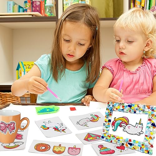 TOY Life 5D Diamond Painting Kits for Kids, 26pcs Diamond Painting Stickers, Gem Sticker, Gem Art Kits for Kids, Diamond Dots Kids Arts and Kids Crafts for Girls 8-12, Unicorn Diamond Painting for Kid from TOY Life