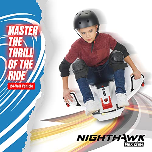 Rollplay Nighthawk Storm Electric Ride On Toy with 12V 7AH Rechargeable Battery, Side Handlebars for Steering, Tall Rear Flag, and Top Speed of 6.5 MPH (24-Volt) from Rollplay