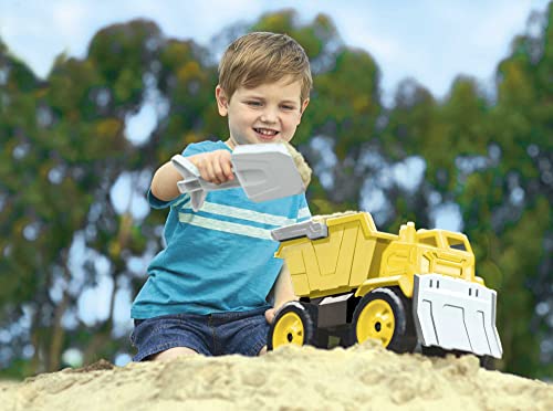 Matchbox Large-Scale Sand Truck with 5 Die-Cast Toy Construction Vehicles in 1:64 Scale, Indoor & Outdoor Play from Mattel