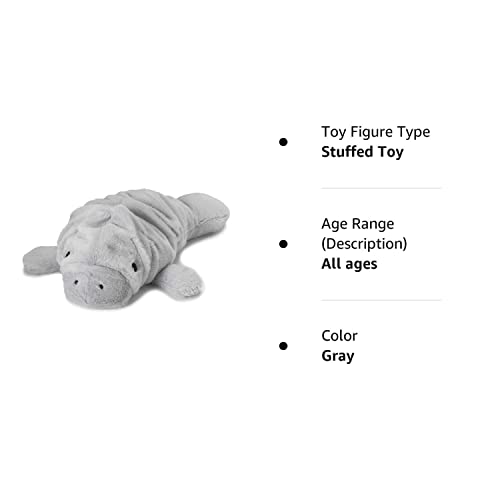 Intelex Warmies Microwavable French Lavender Scented Plush, Manatee Warmies, Gray, 14" X 8" X 4" from Intelex