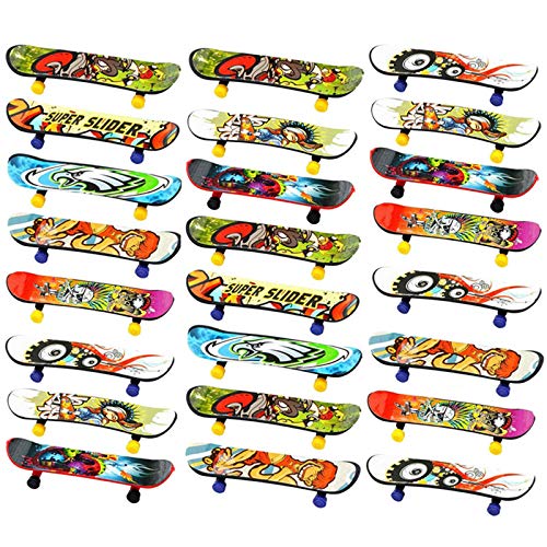 Finduat Mini Fingerboards Finger Skateboard Toy, Creative Fingertips Movement Party Favors Novelty Toys for Kids Party Supplies Props Decoration(20 Pack, Random Color) by Finduat