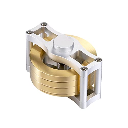 Brass Metal Spinning Top, Kinetic Fidget Spinner Desk Toys for Office Adults from BEHEART