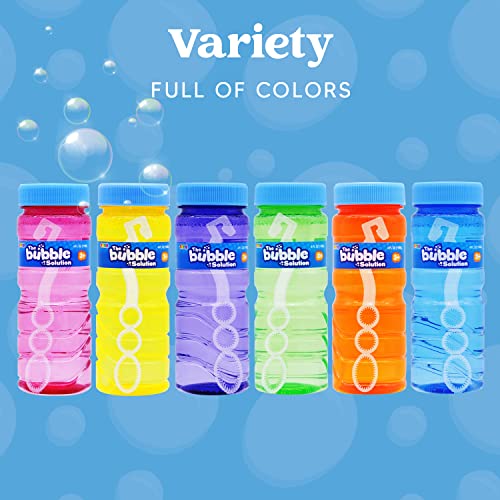 JOYIN 24 Pcs Bubble Bottles with Wand Assortment for Kids, 4oz Blow Bubbles Solution Novelty Summer Toy, Party Favors, Birthday, Outdoor & Indoor Activity by JOYIN INC