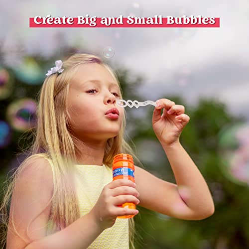 JOYIN 24 Pcs Bubble Bottles with Wand Assortment for Kids, 4oz Blow Bubbles Solution Novelty Summer Toy, Party Favors, Birthday, Outdoor & Indoor Activity by JOYIN INC