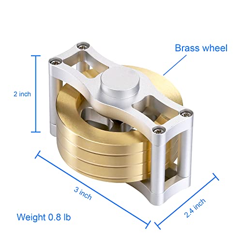 Brass Metal Spinning Top, Kinetic Fidget Spinner Desk Toys for Office Adults from BEHEART