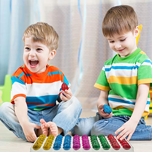Skylety 60 Pieces Dinosaur Eggs Toys Dino Eggs Grow in Water Hatching in Water Pool Games Science Kits Crack Novelty Toy Mini Dino Egg for Boys Girls Birthday Present Toys Party Favor (Multi-Color) by Skylety