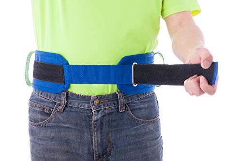 Cow&COWGait Belt with 3 Handles and Metal Loop for Physical Therapy 4 inches(36inches-42inches) by COW&COW Care