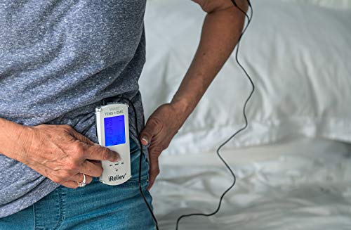TENS Unit + EMS Muscle Stimulator by iReliev: Comes with 14 Therapy Modes, Premium Pain Relief and Recovery System, Rechargeable, Large Back Lit Display, Large and Small Electrode Pads by iReliev