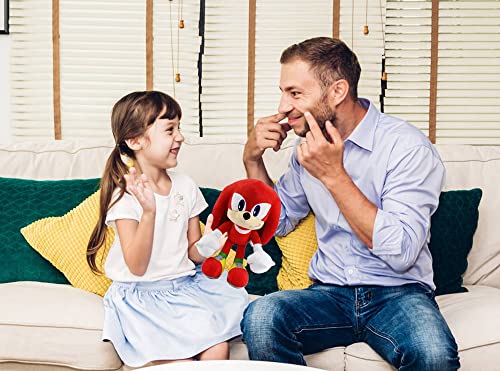 for The Hedgehog 11.8" Plush Toys, for Knuckles Shadow Tails Plush Doll Toys Gifts for Boys and Girls Cartoon Character Plush Children (Knuckles) from NEXT STOP M