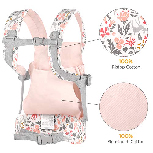 GAGAKU Baby Doll Carrier Front and Back Stuffed Animal Carriers for Little Girls - Pink from GAGAKU