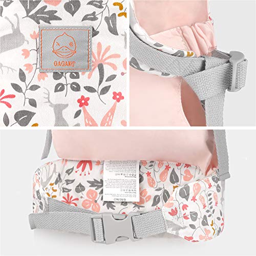 GAGAKU Baby Doll Carrier Front and Back Stuffed Animal Carriers for Little Girls - Pink from GAGAKU