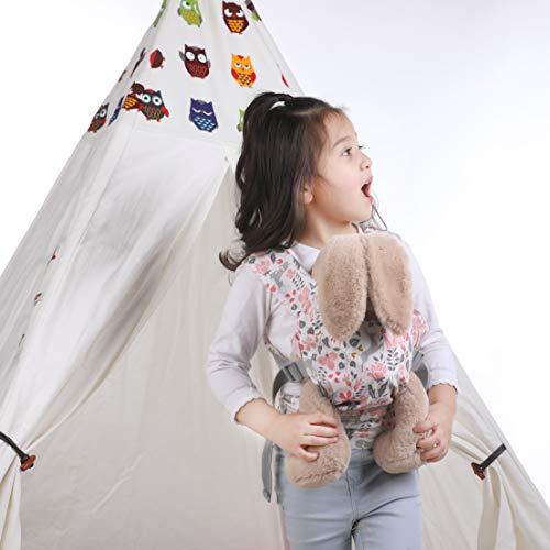 GAGAKU Baby Doll Carrier Front and Back Stuffed Animal Carriers for Little Girls - Pink from GAGAKU