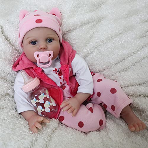 CHAREX Reborn Baby Dolls, 22 inches Newborn Lifelike Soft Silicone Baby Dolls, Weighted Toddler Girl from Bellybuy
