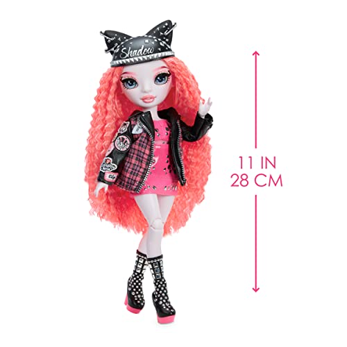 Rainbow High Vision and Neon Shadow-Mara Pinkett (Neon Pink) Fashion Doll. 2 Designer Outfits to Mix & Match with Rock Band Accessories PLAYSET, Great Gift for Kids 6-12 Years Old & Collectors by MGA Entertainment