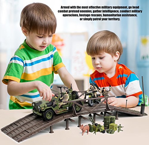 Click Nâ Play Military Expeditionary Logistics Engineering Unit 29 Piece Play Set with Accessories. by Click N' Play