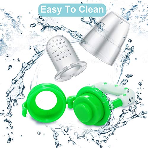 PandaEar Baby Fresh Fruit Food Feeder Pacifier (3 Pack) |Training Massaging Toy Teether| Food Grade Soft Safe BPA-Free Silicone Pouches| Babies Toddlers Infants Kids from PandaEar