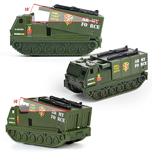 6 Pack Metal Diecast Military Vehicles for Toddler Military Educational Toy Mini Car Model Kits Battle Car Truck from JC