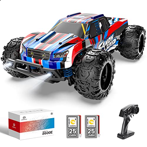 DEERC High Speed RC Car Full Proportional Remote Control Truck, All Terrains 4WD RC Truck W/ LED Lights, 50 Mins Play, 25 Km/h Electric Vehicle Toy, 2.4Ghz 1:20 Off Road Monster Truck, Xmas Gift by Xiamen Huoshiquan Import & Export CO.,Ltd.