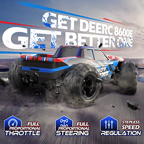 DEERC High Speed RC Car Full Proportional Remote Control Truck, All Terrains 4WD RC Truck W/ LED Lights, 50 Mins Play, 25 Km/h Electric Vehicle Toy, 2.4Ghz 1:20 Off Road Monster Truck, Xmas Gift by Xiamen Huoshiquan Import & Export CO.,Ltd.
