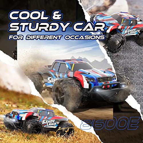 DEERC High Speed RC Car Full Proportional Remote Control Truck, All Terrains 4WD RC Truck W/ LED Lights, 50 Mins Play, 25 Km/h Electric Vehicle Toy, 2.4Ghz 1:20 Off Road Monster Truck, Xmas Gift by Xiamen Huoshiquan Import & Export CO.,Ltd.