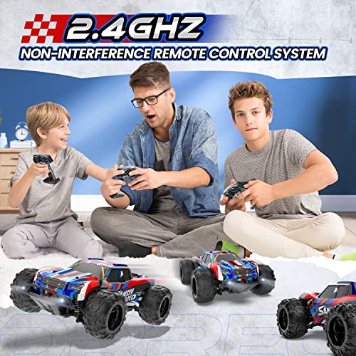 DEERC High Speed RC Car Full Proportional Remote Control Truck, All Terrains 4WD RC Truck W/ LED Lights, 50 Mins Play, 25 Km/h Electric Vehicle Toy, 2.4Ghz 1:20 Off Road Monster Truck, Xmas Gift by Xiamen Huoshiquan Import & Export CO.,Ltd.