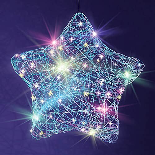 3D String Art Kit for Kids - Makes a Light-Up Star Lantern with 20 Multi-Colored LED Bulbs - Kids Gifts - Crafts for Girls and Boys Ages 8-12 - DIY Arts & Craft Kits for 8, 9, 10, 11, 12 Year Old Girl by Dan&Darci
