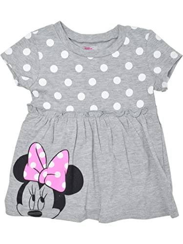 Disney Minnie Mouse Toddler Girls Ruffle T-Shirt Legging Set Heather Grey/Pink 5T by Bentex Group, Inc.