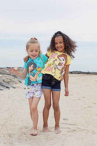 Disney Princess Cinderella Belle Toddler Girls 4 Pack Short Sleeve T-Shirts 5T from Bentex Group Inc.