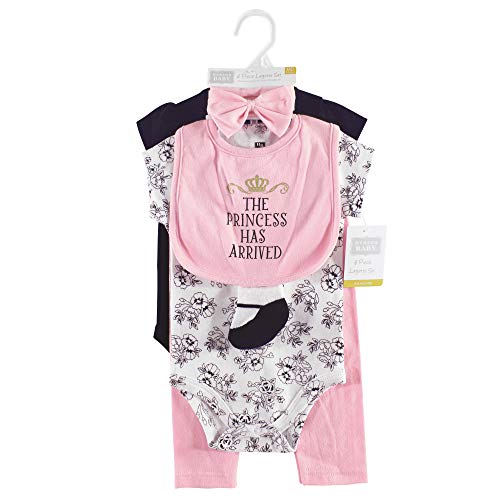 Hudson Baby Unisex Baby Cotton Layette Set, Princess, 0-3 Months by Hudson Baby