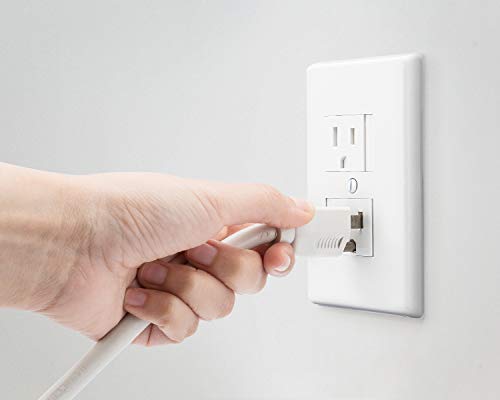 6-Pack Safety Innovations Self-closing (1Screw) Standard Outlet Covers - An Alternative To Wall Socket Plugs for Child Proofing Outlets (White) by Safety Innovations