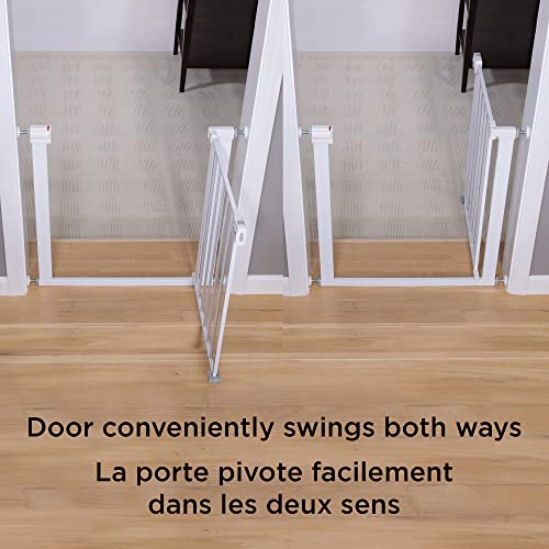 Safety 1st Easy Install Metal Baby Gate with Pressure Mount Fastening (White), Pack of 1 from Safety 1st
