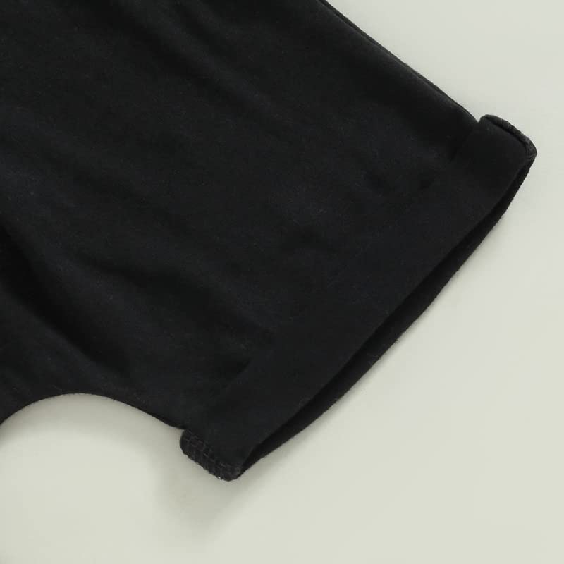 Summer Outfits Toddler Baby Boys Letter Printed Short Sleeve T-Shirt Tops and Shorts Pants 2PCS Clothes Set (Coffee, 0-6 Months) from Bagilaanoe