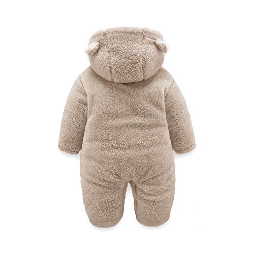 XMWEALTHY Unisex Baby Clothes Winter Coats Cute Newborn Infant Jumpsuit Snowsuit Bodysuits Baby Gifts Girl Boy Khaki S from XMWEALTHY