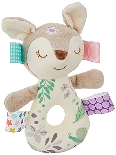 Taggies Embroidered Soft Ring Rattle, Flora Fawn from Mary Meyer