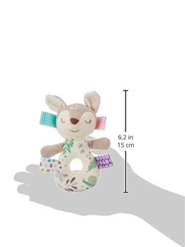 Taggies Embroidered Soft Ring Rattle, Flora Fawn from Mary Meyer