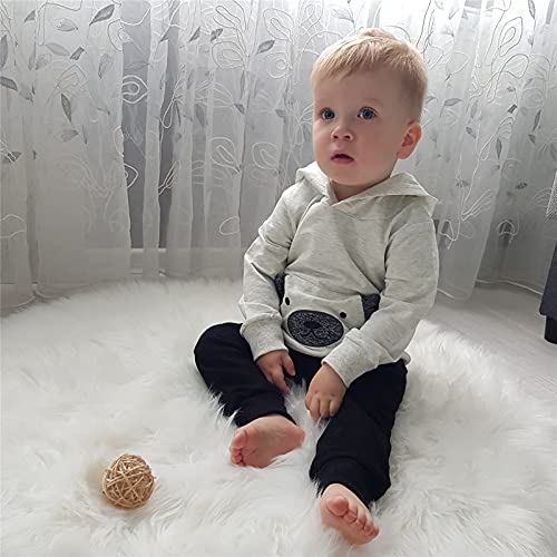 Toddler Infant Baby Boy Clothes Little Bear Long Sleeve Hoodie Tops Sweatsuit Pants Outfit Set (6-9 Months) from 