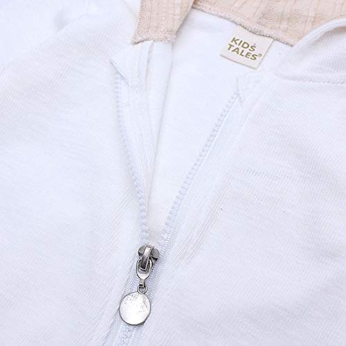 Simplee kids Animal Bunny Baby Easter Pajamas Long Ear Rabbit Hoodie Romper with Zipper from Simplee kids