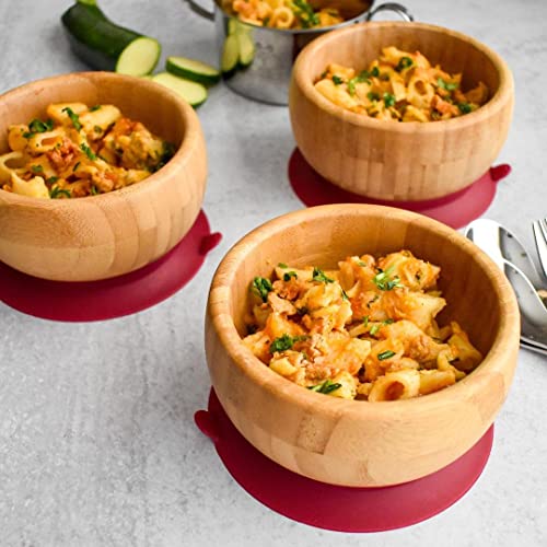 Avanchy Bamboo Baby Plate, Bowl & Spoons Set - Baby Cutlery - Bamboo Kids Bowl - BPA Free Bowl - Bamboo Kids Utensils - Bamboo Kids Bowl (Blue) from Avanchy