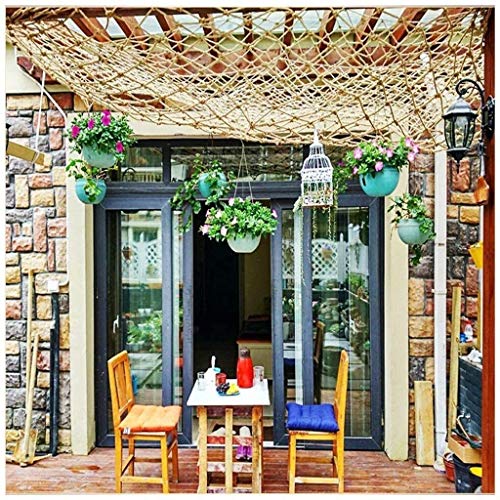 RZM Climbing Net for Kids, Tree House Climbing Child Safety Net Stair Balcony Railing Protection Net Heavy Duty Hemp Rope Cargo Net Outdoor Hammock Playground Bird Nets child safety netting for balcon from RaoZhiMin-UK