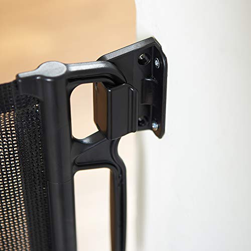 EasyBaby Retractable Baby Gate, 33" Tall, Extends up to 55'' Wide, Black / Child Safety Baby Gates, Pet Retractable Gates for Stairs, Doorways, Hallways, Indoor and Outdoor from EasyBaby