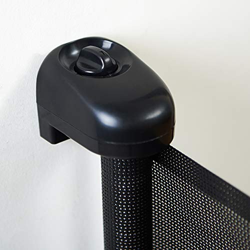 EasyBaby Retractable Baby Gate, 33" Tall, Extends up to 55'' Wide, Black / Child Safety Baby Gates, Pet Retractable Gates for Stairs, Doorways, Hallways, Indoor and Outdoor from EasyBaby