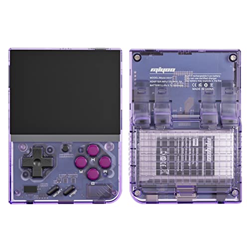 DECI Miyoo Mini Handheld Game Console, 3.5-Inch 64G Mini Plus Portable Retro Arcade Video Gaming Console Emulators, Support Wi-Fi, Cortex-A7 Processor, Open-Source for Adult Kid - Purple by DECI
